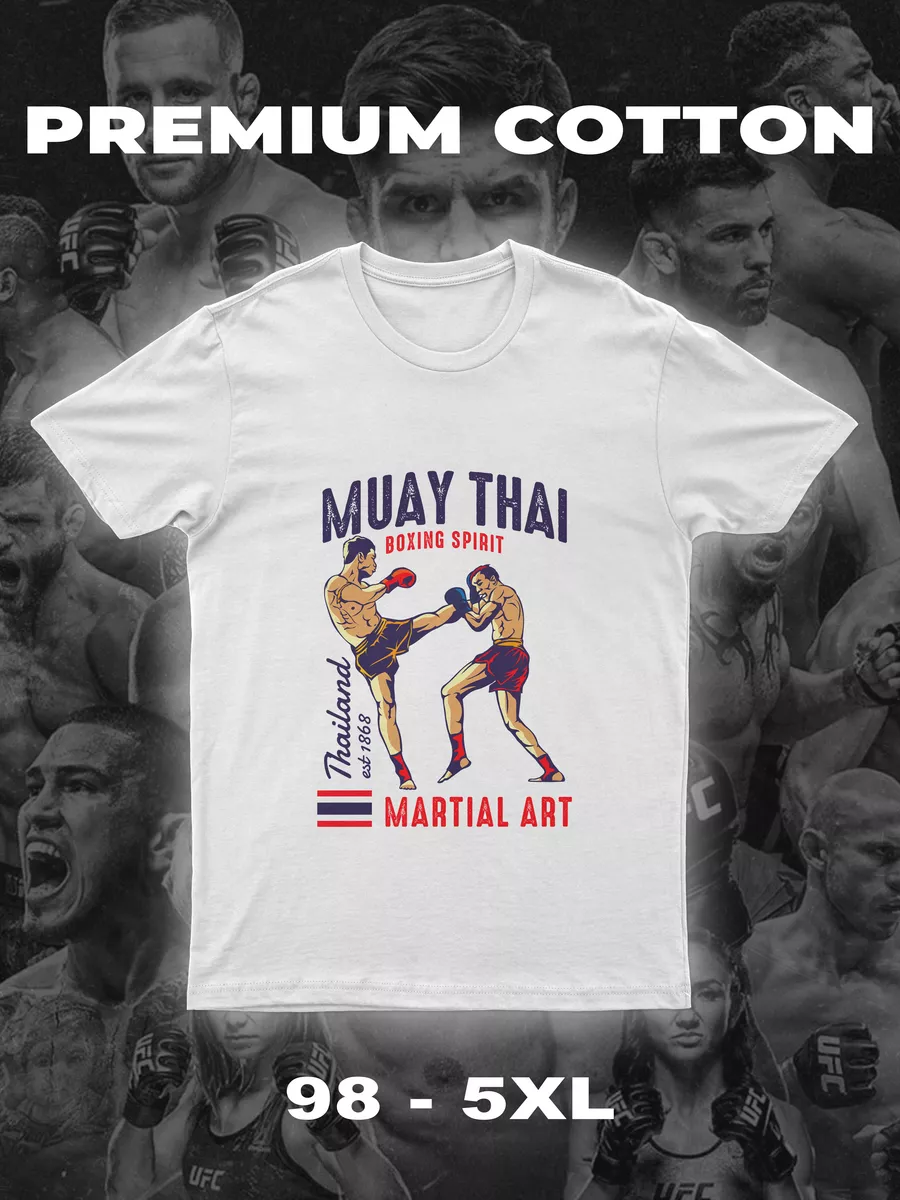 Футболка с принтом Muay Thai спорт ММА