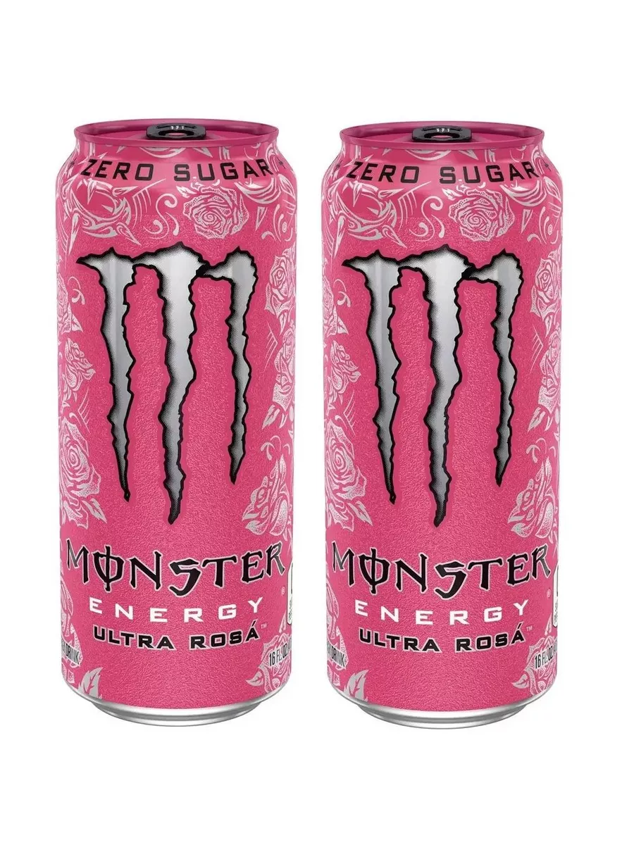 Энергетический напиток Monster Ultra Rosa, 500 мл х 2 шт Monster Energy  211731018 купить за 700 ₽ в интернет-магазине Wildberries