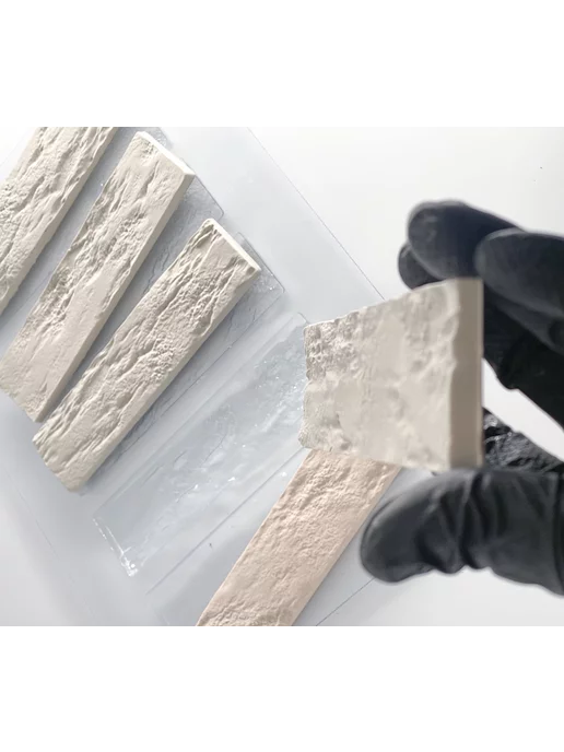 AnyMolds Пластиковая форма для кирпичей из гипса 200*50*10 мм, 200x50x10 мм, фото 5