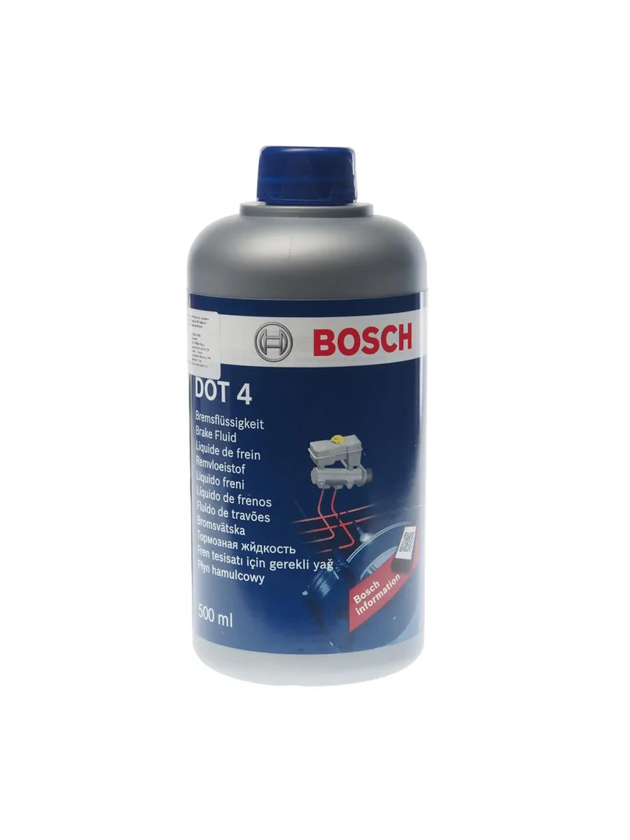 Жидкость тормозная DOT-4 0.5л BOSCH