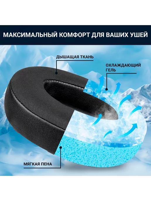 Claudio Амбушюры для Sennheiser HD4.50, HD 4.50 BTNC, HD 450, HD4.40, черный, фото 2