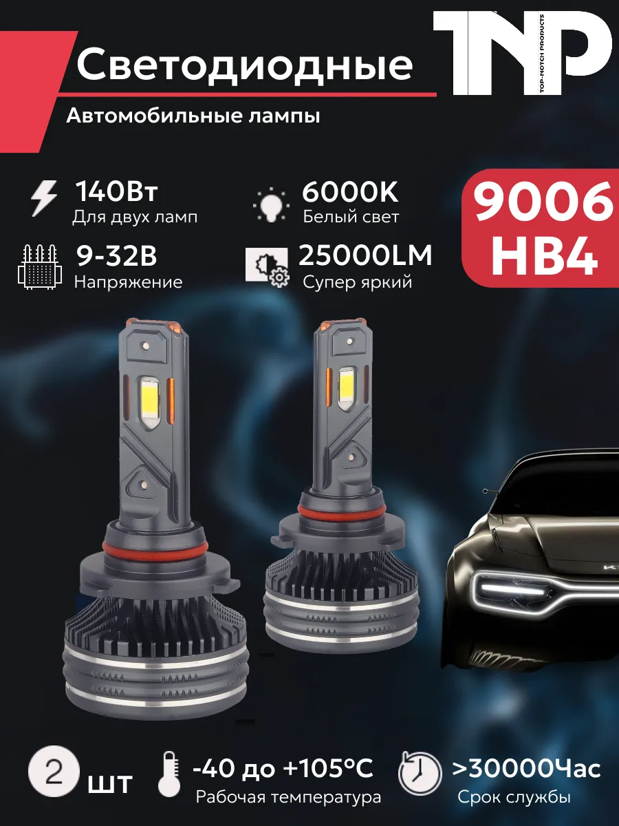 Светодиодная автомобильная лампа 9006 HB4 TNP led TNP BRENDY