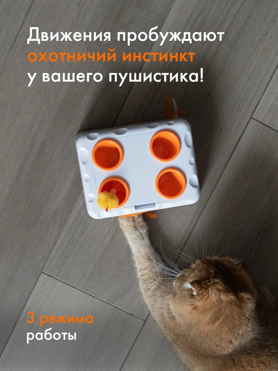 Интерактивная игрушка умная дразнилка для кошек Magic Box Pet Flat  211795008 купить за 2 200 ₽ в интернет-магазине Wildberries