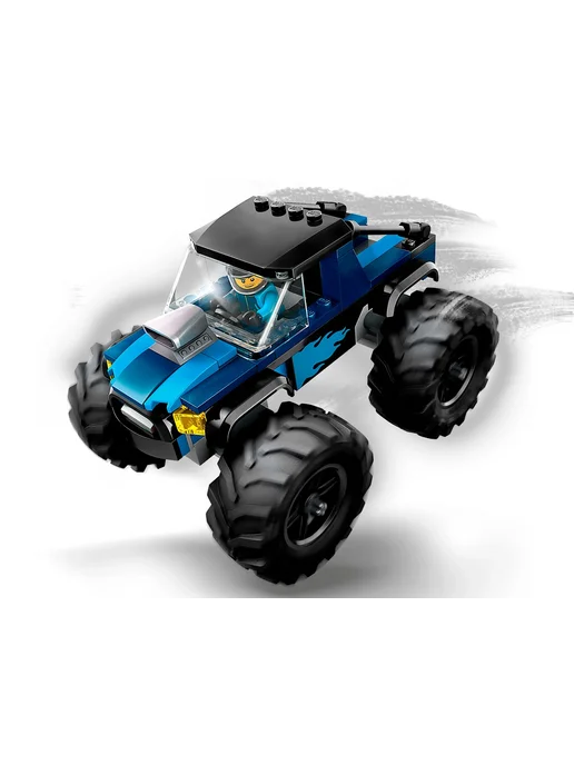 LEGO Конструктор City 60402 Синий грузовик-монстр, синий, фото 3