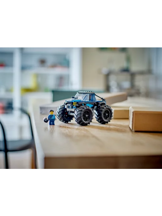 LEGO Конструктор City 60402 Синий грузовик-монстр, синий, фото 7
