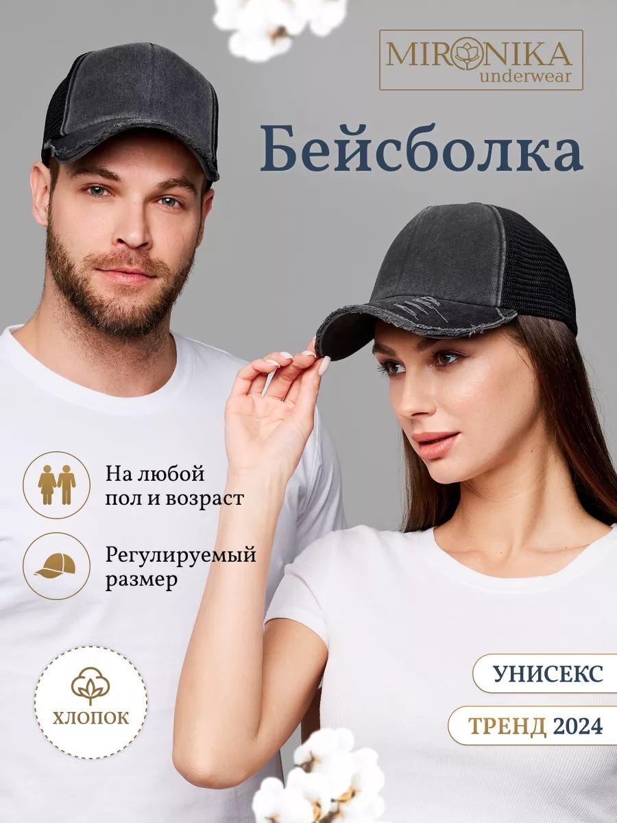 Летняя кепка с сеткой