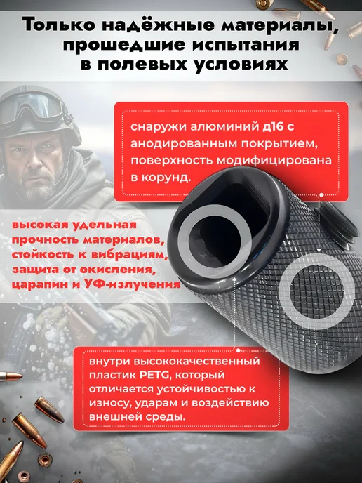 Armacon Накладка на рукоять затвора "Кнопка" Универсальная, черный, фото 5