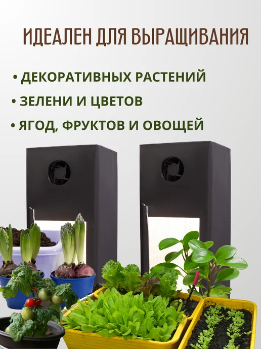 Growliner Готовый гроубокс GrowLiner 80x35x35 60W, 60 Вт, фото 7