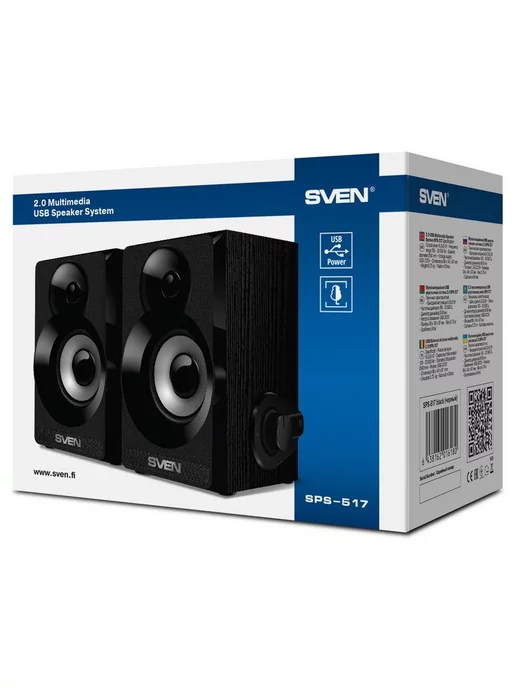 Sven Колонки для компьютера SPS-517 USB, 6W, 6 Вт, фото 8
