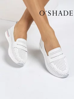 Лоферы женские белые O`SHADE 211873548 купить за 2 974 ₽ в интернет-магазине Wildberries