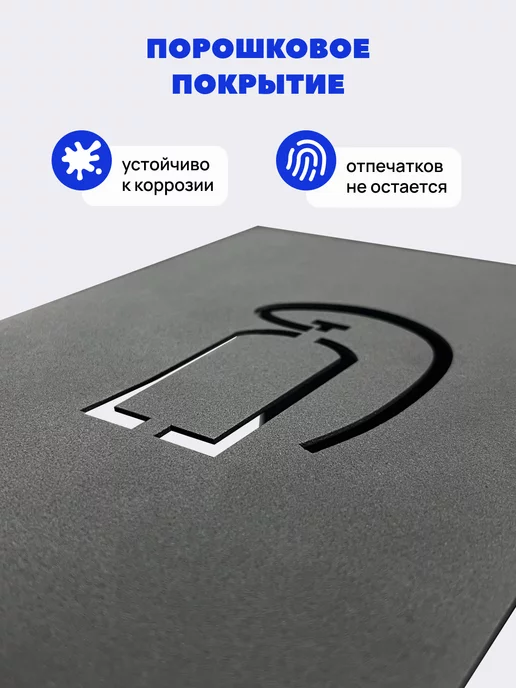 Graphite Garret лофт аксессуары и мебель для дома Кронштейн для хранения огнетушителя и аптечки настенный, черный, фото 4