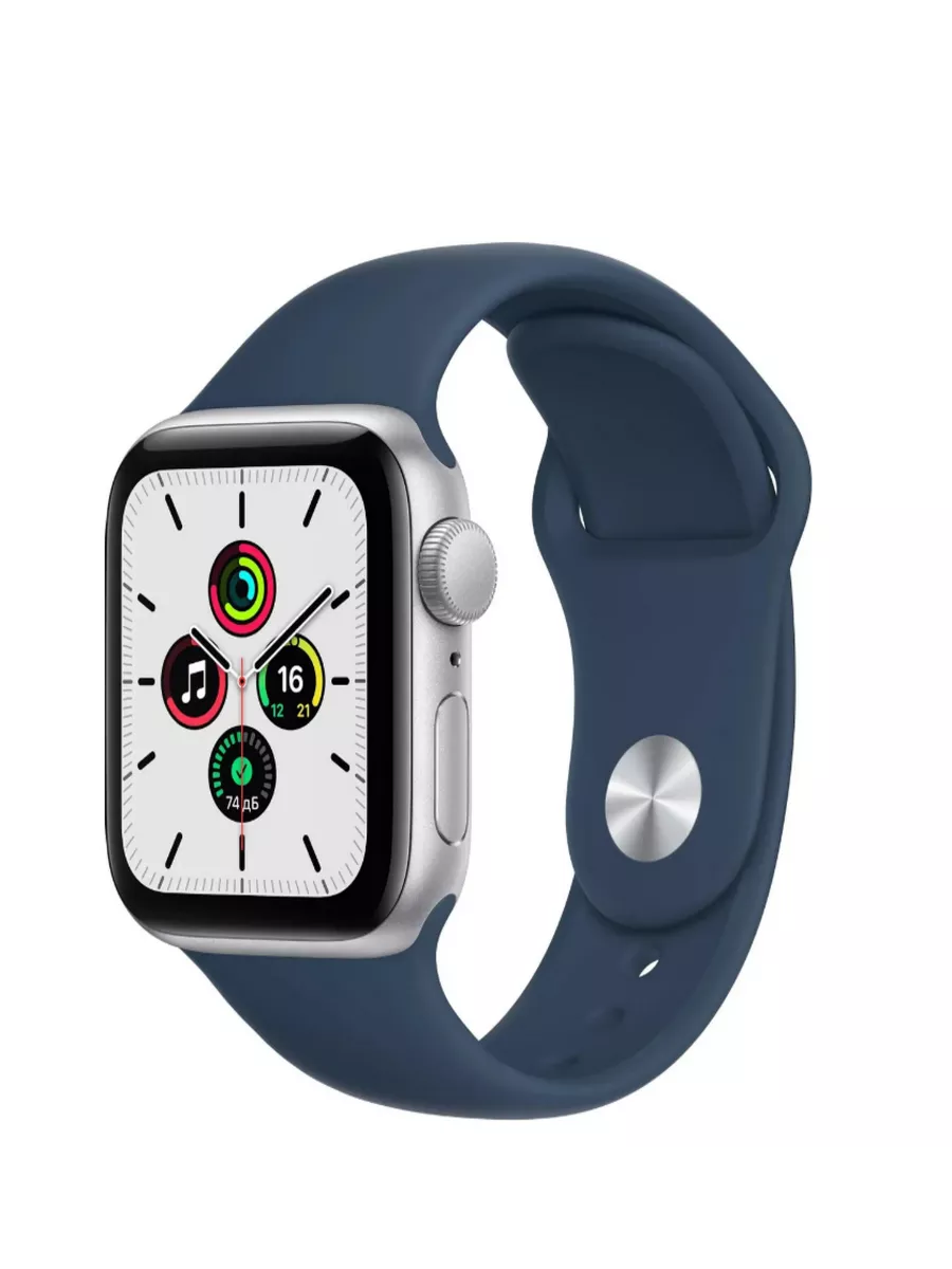 Смарт-часы Apple Watch SE Gen2, 40мм Silver Blue SB SM Apple 211898021  купить за 24 226 ₽ в интернет-магазине Wildberries