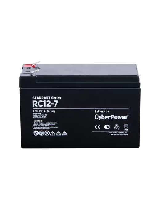 CyberPower Аккумуляторная батарея RC12-7 12В 7 Ач