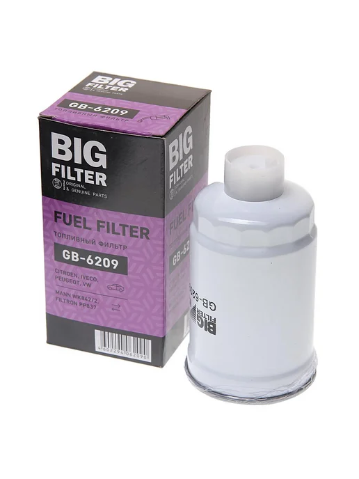 BIG FILTER Фильтр топливный УАЗ тонкой отчистки ЗМЗ-514 (гайка) BIG FI, вариант, фото 2