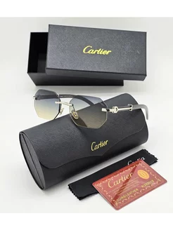 Молодежные солнцезащитные очки Cartier/replica CARTIER 211973160 купить за 1 813 ₽ в интернет-магазине Wildberries