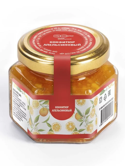 bee lab Джем апельсиновый 150 гр, 150 г