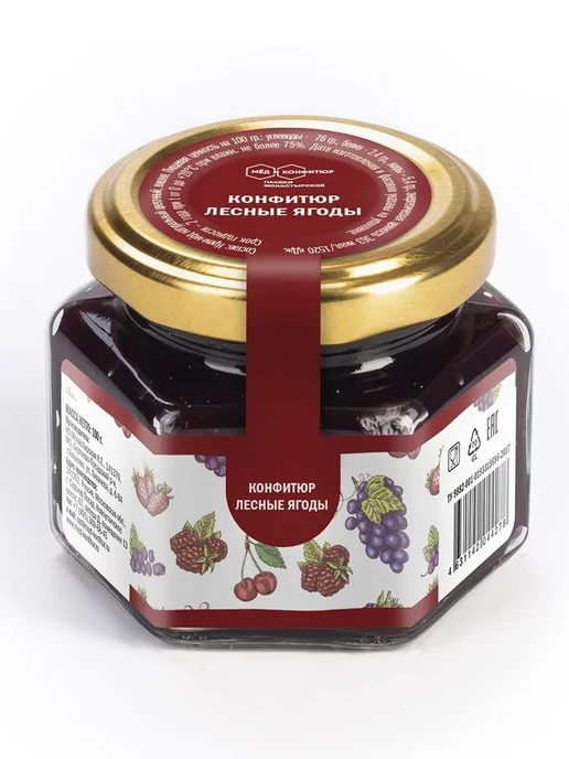 bee lab Джем лесная ягода 100гр, 100 г