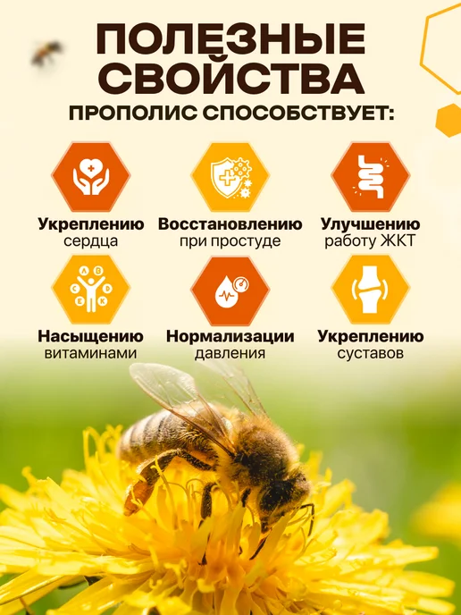bee lab Настойка прополиса спиртовая 20% 100 мл, 100 мл, фото 2