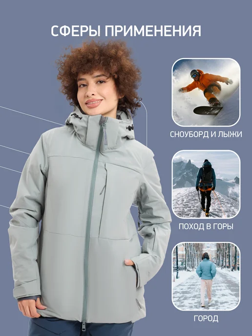 NORDSKI Куртка горнолыжная мембранная до -30°С Prime, зеленый, фото 5