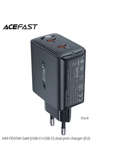 Сетевое зарядное устройство A49 PD35W GaN (USB-C+USB-C) ACEFAST 212024859 купить за 1 511 ₽ в интернет-магазине Wildberries