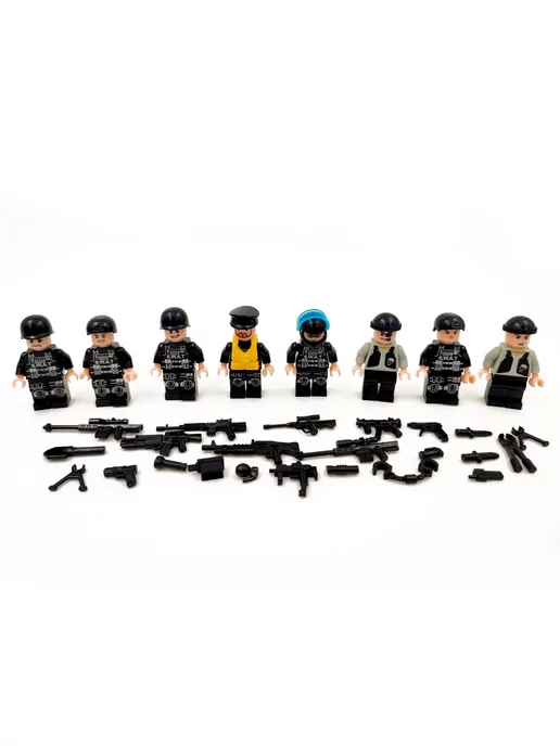 Cyber Toy Конструктор для мальчиков Полиция 8 в 1, черный, фото 6