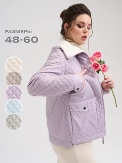 Куртка весна с капюшоном короткая стеганая Uh&M 212200680 купить за 3 077 ₽ в интернет-магазине Wildberries