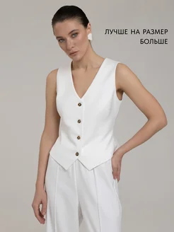 Жилет классический костюмный Вначале любовь 212235940 купить за 4 650 ₽ в интернет-магазине Wildberries