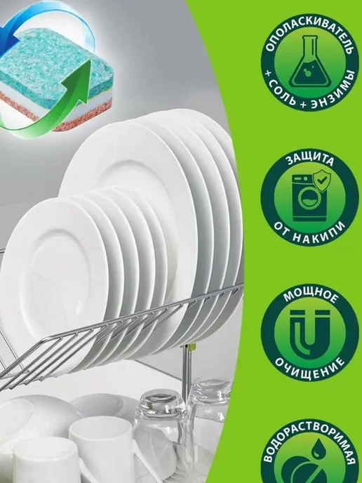 MASTER FRESH Капсулы для посудомоечной машины 9в1 Turbo, вариант, фото 2