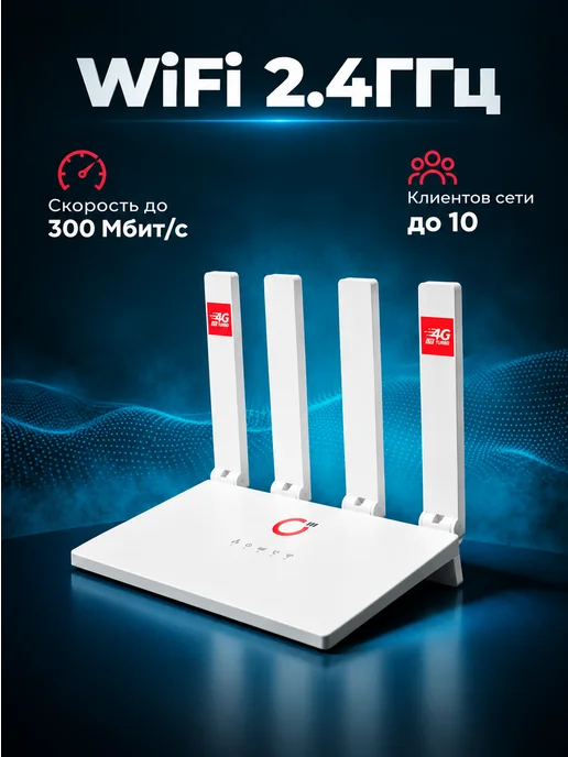 NETIS 4G Wi Fi роутер MC50 PRO с сим картой и внешними антеннами, 4 г, фото 2