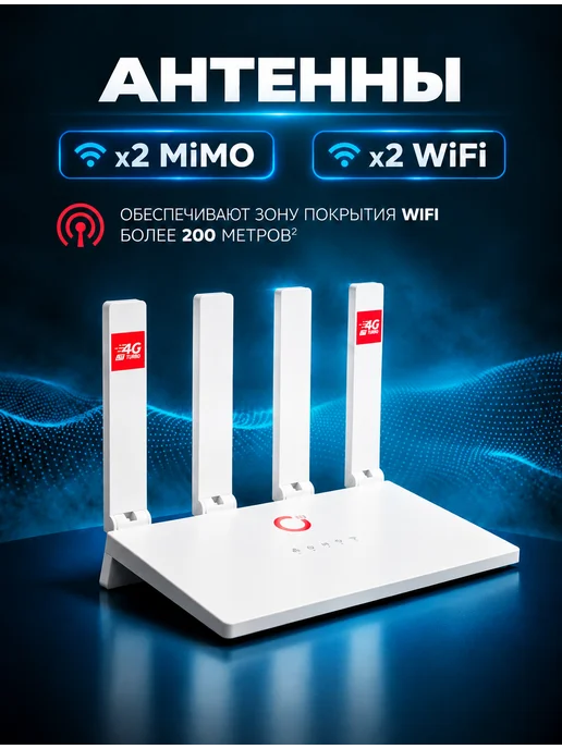 NETIS 4G Wi Fi роутер MC50 PRO с сим картой и внешними антеннами, 4 г, фото 3