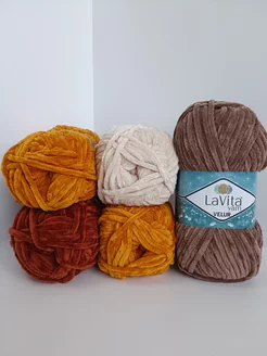 Плюшевая пряжа LaVita yarn VELUR Card_photobr 212337273 купить за 1 058 ₽ в интернет-магазине Wildberries