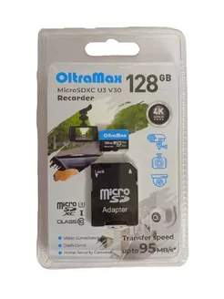 Карта памяти MicroSDXC 128GB Recorder UHS-I U3 V30 адаптер OltraMax 212366250 купить за 1 051 ₽ в интернет-магазине Wildberries