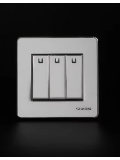 Выключатель света трехклавишный 11 Sharm Electrical 212469615 купить за 570 ₽ в интернет-магазине Wildberries