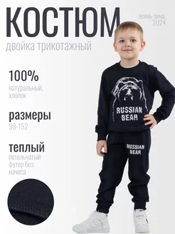 Спортивный костюм трикотажный брюки-джоггеры и худи RUSFIT 212500507 купить за 714 ₽ в интернет-магазине Wildberries