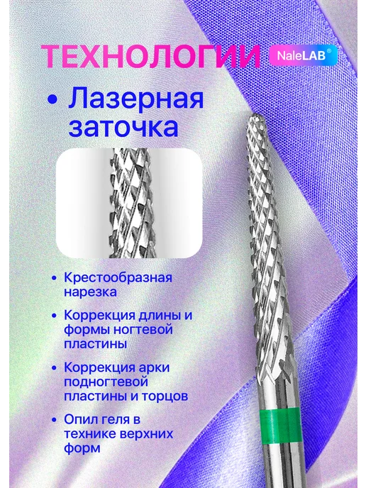 NaleLab Фреза твердосплавная для выпиливания изнутри игла, вариант, фото 3
