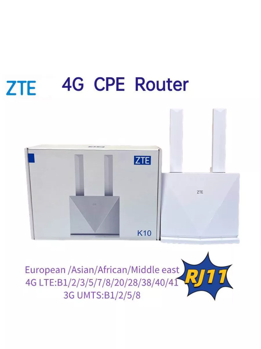 Wi-Fi Роутер ZTE K10 4G LTE ( Аккум 2000mah ) ZTE 212570682 купить за 3 320  ₽ в интернет-магазине Wildberries