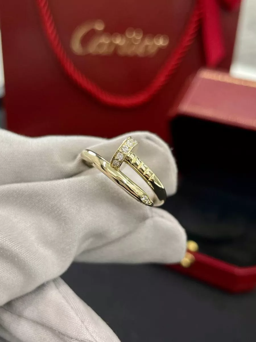 Ювелирное золотое кольцо Картье Гвоздь 585 CARTIER 212579386 купить за 83  538 ₽ в интернет-магазине Wildberries