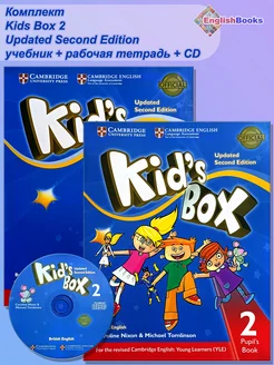 Kids Box 2 Updated Second Edition, комплект с CD English Books 212579396 купить за 840 ₽ в интернет-магазине Wildberries