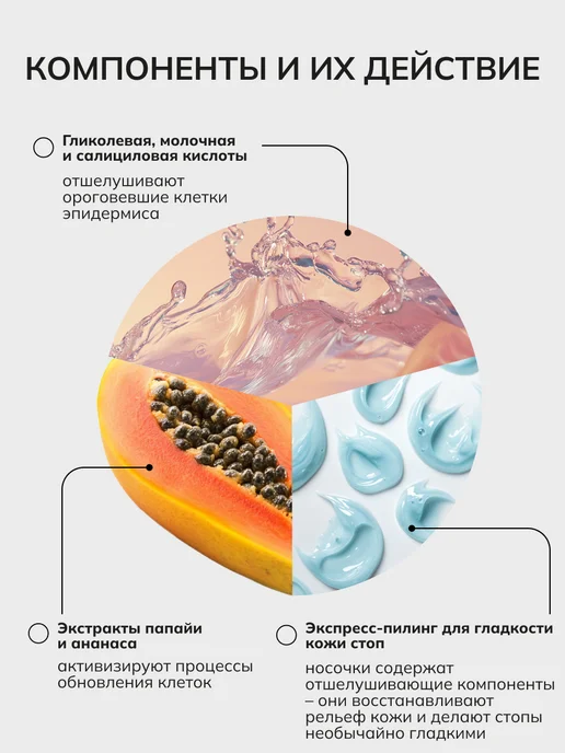 consly Маска для ног отшелушивающая смягчающая Корея ОДНА ПАРА, вариант, фото 3