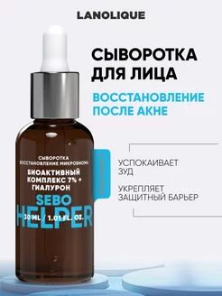 Сыворотка для лица от прыщей увлажняющая SEBO HELPER, 30 мл Lanolique 212614693 купить за 880 ₽ в интернет-магазине Wildberries