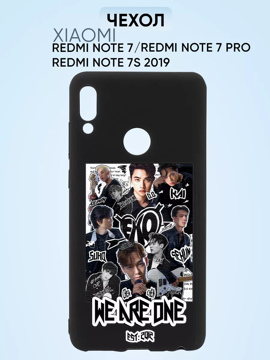 Чехол на Redmi note 7 pro, exo we are one OOO PNP print 212660782 купить за  315 ₽ в интернет-магазине Wildberries