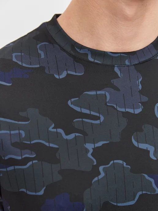 Reebok Футболка TRAIN MOTION CAMO TECHTEE, синий, фото 2