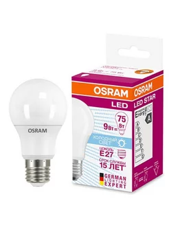 Лампа светодиодная(LED)Груша Е27 8.5Вт 4000К матов. OSRAM 212702772 купить за 139 ₽ в интернет-магазине Wildberries