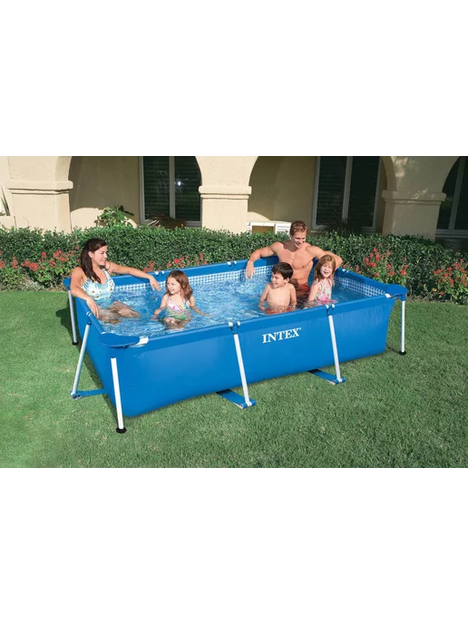 Intex Бассейн каркасный 220х150х60 см, 260x160x65 см, фото 5