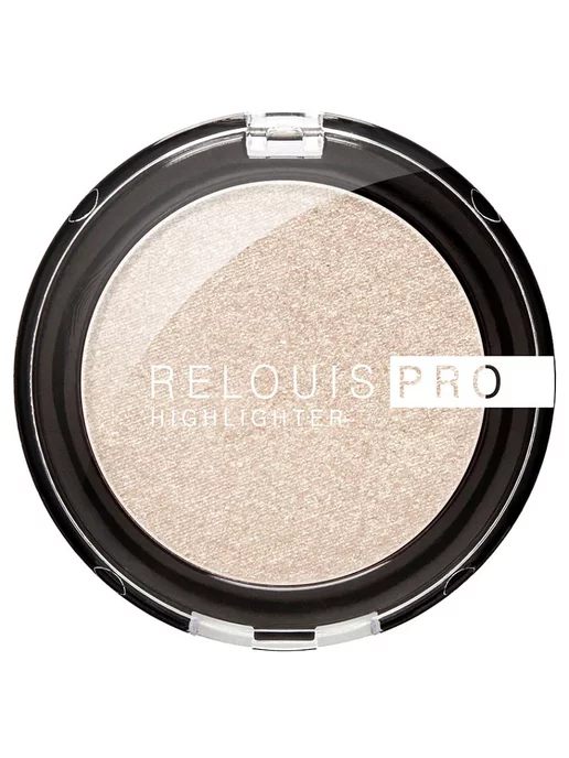 RELOUIS Хайлайтер для лица PRO HIGHLIGHTER компактный тон 02, бежевый, фото 2