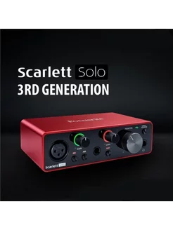 Звуковая карта Focusrite Scarlett Solo 3rd Gen для USB FOCUSRITE 212725324 купить за 11 172 ₽ в интернет-магазине Wildberries