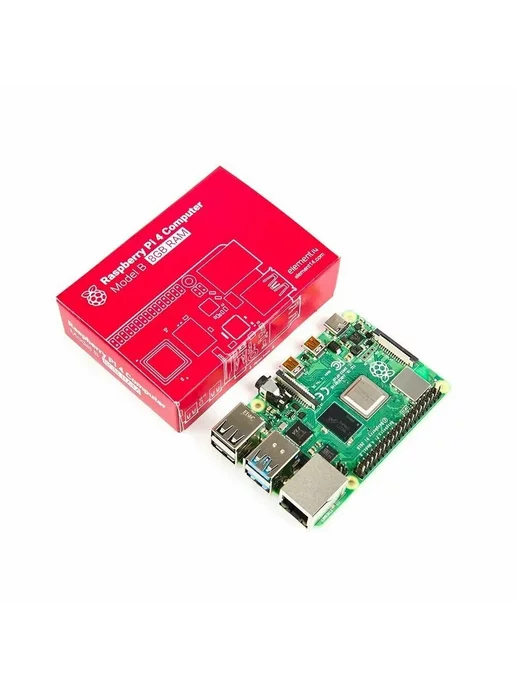 Raspberry Pi Микрокомпьютер 4B 8Gb