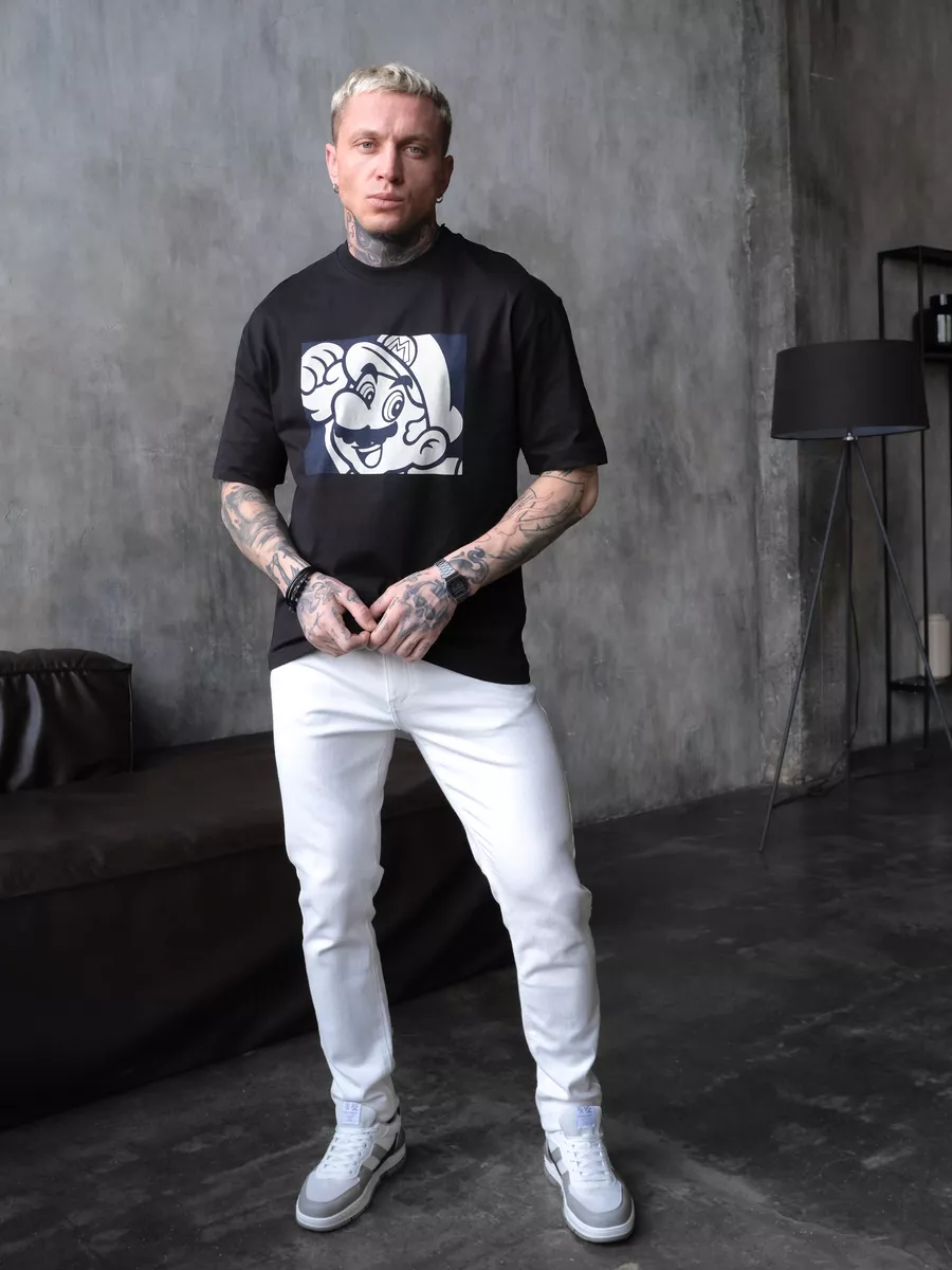 Футболка плотная с принтом Y.TWO JEANS 212728705 купить за