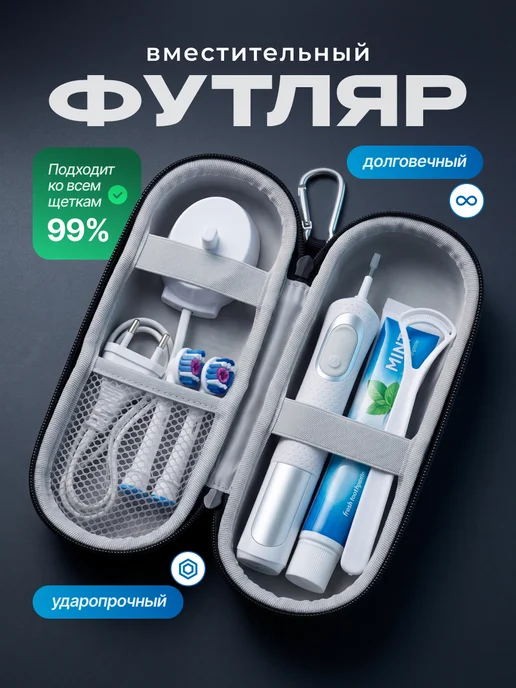 Grem Дорожный чехол для электрической зубной щетки и пасты, вариант
