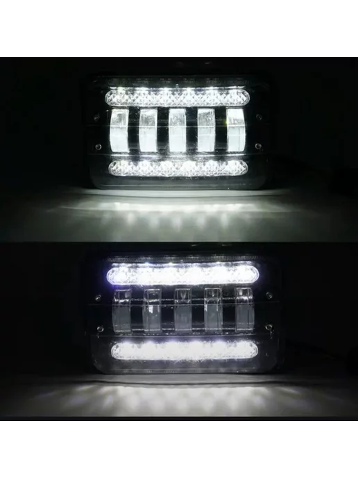 Фара светодиодная прямоугольная 75W, 100 Вт, фото 4